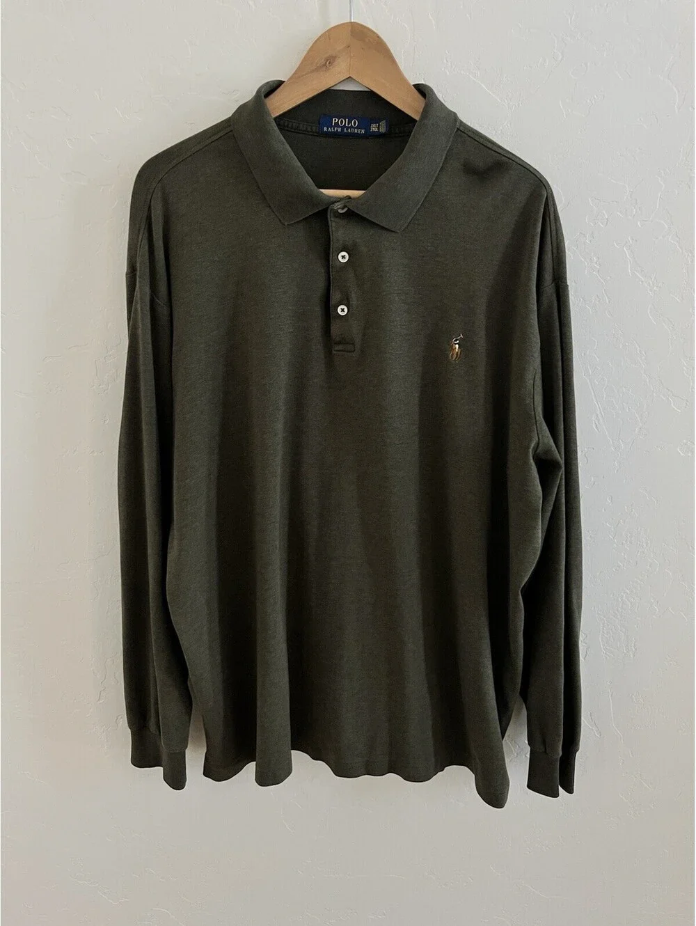 Polo Ralph Lauren Soft Cotton Long Sleeve Polo Men's Shirt Size XXL Tall
